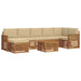 Set de canapele de exterior cu pernă 8 pcs Natural și Bej - WALTI WALTI