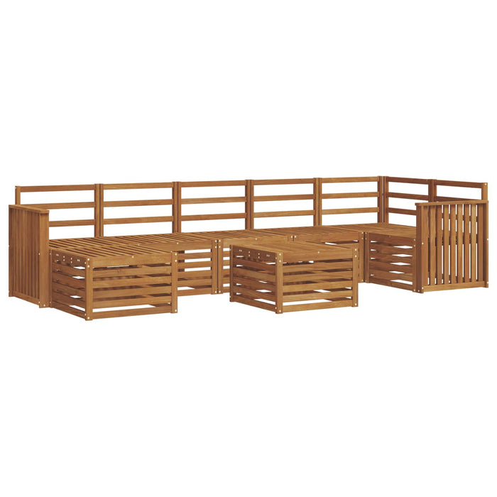 Set de canapele de exterior 8 pcs natural Lemn Solid de Acacia - WALTI WALTI
