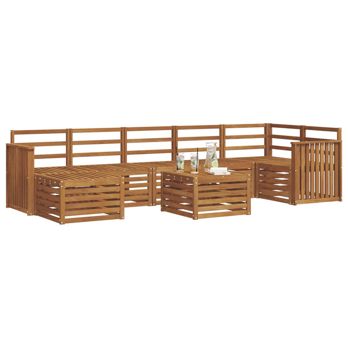 Set de canapele de exterior 8 pcs natural Lemn Solid de Acacia - WALTI WALTI