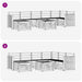 Set de canapele de exterior 8 pcs natural Lemn Solid de Acacia - WALTI WALTI