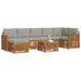 Set de canapele de exterior 8 pcs Gri natural și deschis - WALTI WALTI