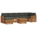 Set de canapele de exterior cu pernă 8 pcs Natural și Antracit - WALTI WALTI