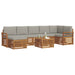 Set de canapele de exterior 8 pcs Gri natural și deschis - WALTI WALTI