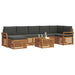 Set de canapele de exterior cu pernă 8 pcs Natural și Antracit - WALTI WALTI