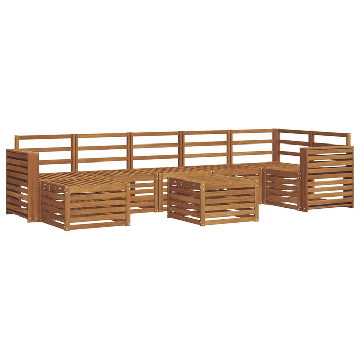Set de canapele de exterior 8 pcs natural Lemn Solid de Acacia - WALTI WALTI