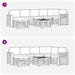 Set de canapele de exterior cu pernă 8 pcs Natural și Crem - WALTI WALTI
