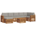 Set de canapele de exterior 8 pcs Gri natural și deschis - WALTI WALTI