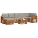 Set de canapele de exterior 8 pcs Gri natural și deschis - WALTI WALTI