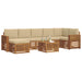 Set de canapele de exterior cu pernă 8 pcs Natural și Bej - WALTI WALTI