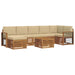 Set de canapele de exterior cu pernă 8 pcs Natural și Bej - WALTI WALTI