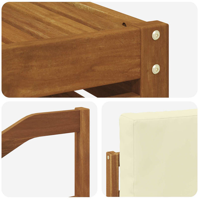 Set de canapele de exterior cu pernă 8 pcs Natural și Crem - WALTI WALTI