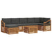 Set de canapele de exterior cu pernă 8 pcs Natural și Antracit - WALTI WALTI
