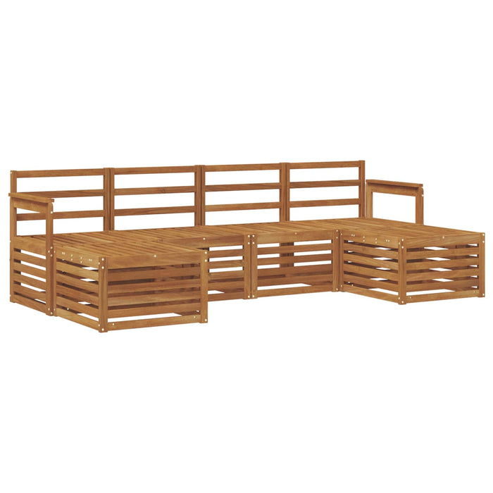 Seturi de canapele 6 pcs natural Lemn Solid de Acacia - WALTI WALTI