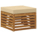 Seturi de canapele 6 pcs Natural și Bej Lemn Solid de Acacia - WALTI WALTI