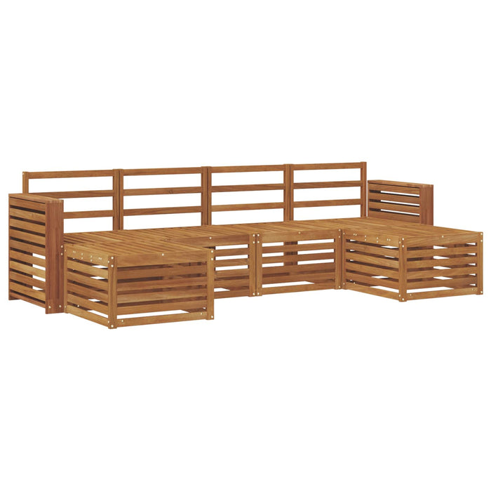 Seturi de canapele 6 pcs natural Lemn Solid de Acacia - WALTI WALTI