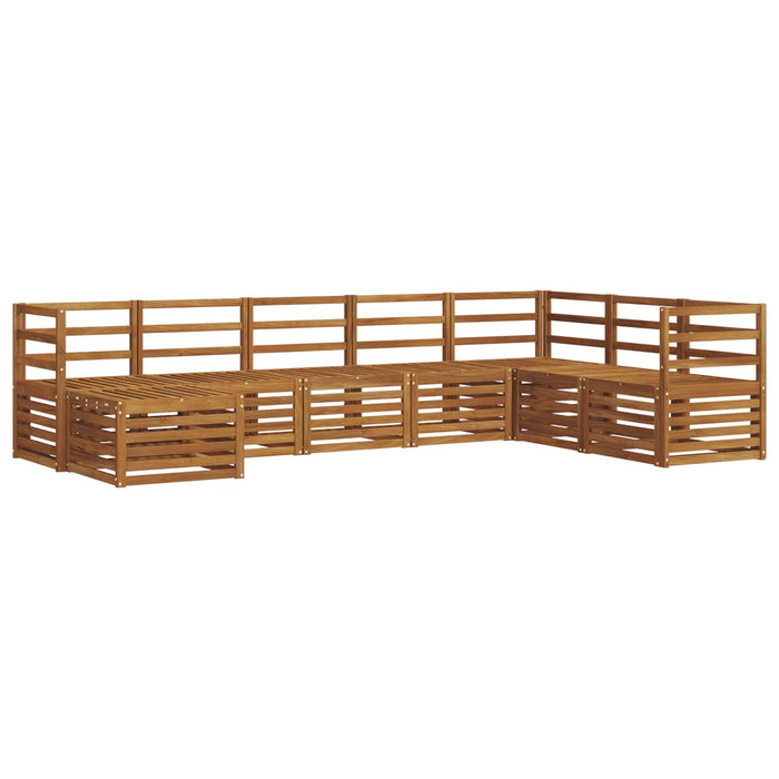 Seturi de canapele 8 pcs natural Lemn Solid de Acacia - WALTI WALTI