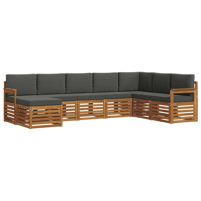 Seturi de canapele cu pernă 8 pcs Natural și Antracit - WALTI WALTI