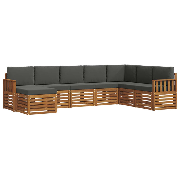 Seturi de canapele cu pernă 8 pcs Natural și Antracit - WALTI WALTI