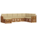 Seturi de canapele 8 pcs Natural și Bej Lemn Solid de Acacia - WALTI WALTI