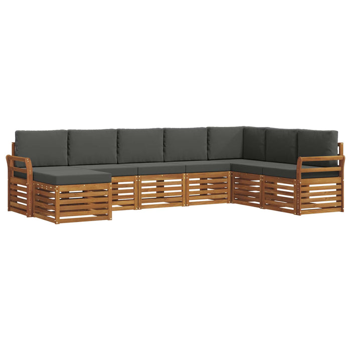 Seturi de canapele cu pernă 8 pcs Natural și Antracit - WALTI WALTI