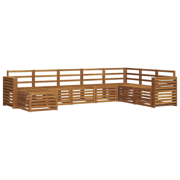 Seturi de canapele 8 pcs natural Lemn Solid de Acacia - WALTI WALTI