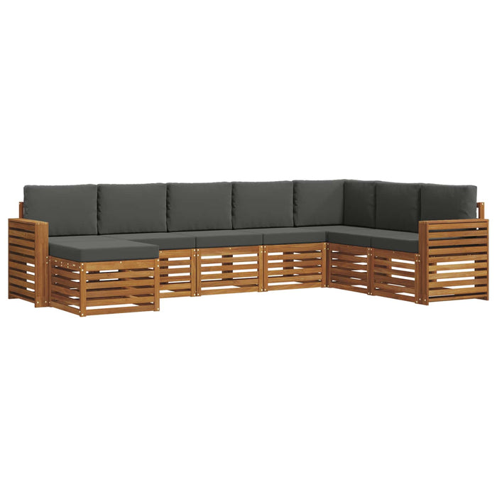 Seturi de canapele cu pernă 8 pcs Natural și Antracit - WALTI WALTI