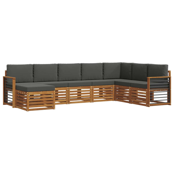 Seturi de canapele cu pernă 8 pcs Natural și Antracit - WALTI WALTI