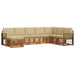 Seturi de canapele 8 pcs Natural și Bej Lemn Solid de Acacia - WALTI WALTI