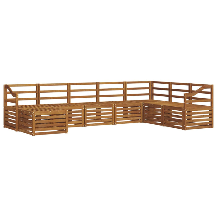 Seturi de canapele 8 pcs natural Lemn Solid de Acacia - WALTI WALTI