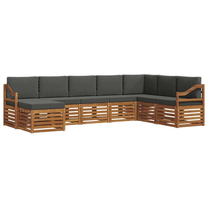 Seturi de canapele cu pernă 8 pcs Natural și Antracit - WALTI WALTI
