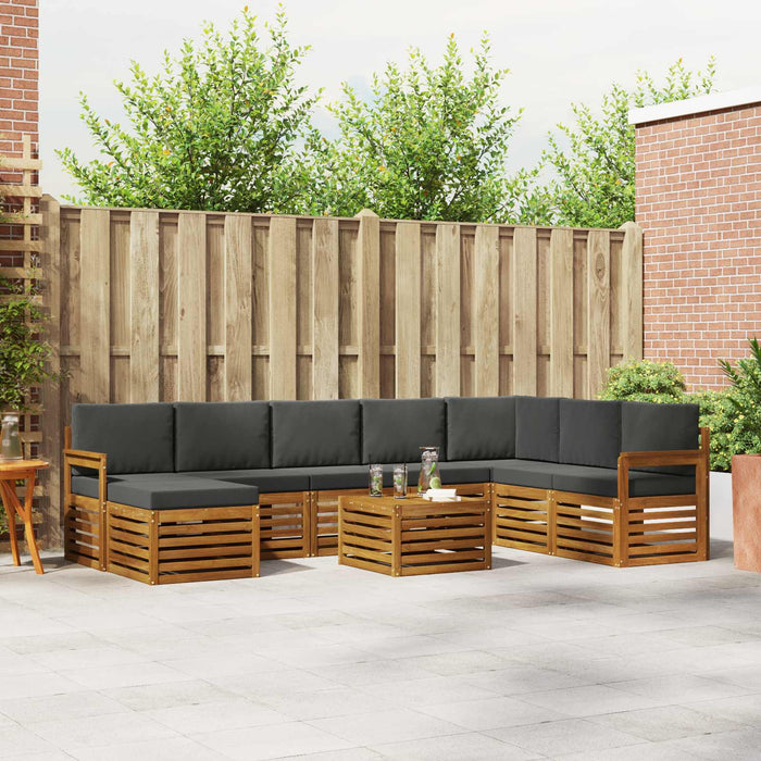Seturi de canapele cu pernă 9 pcs Natural și Antracit - WALTI WALTI