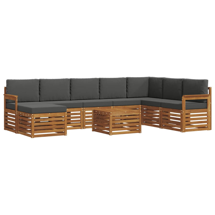 Seturi de canapele cu pernă 9 pcs Natural și Antracit - WALTI WALTI