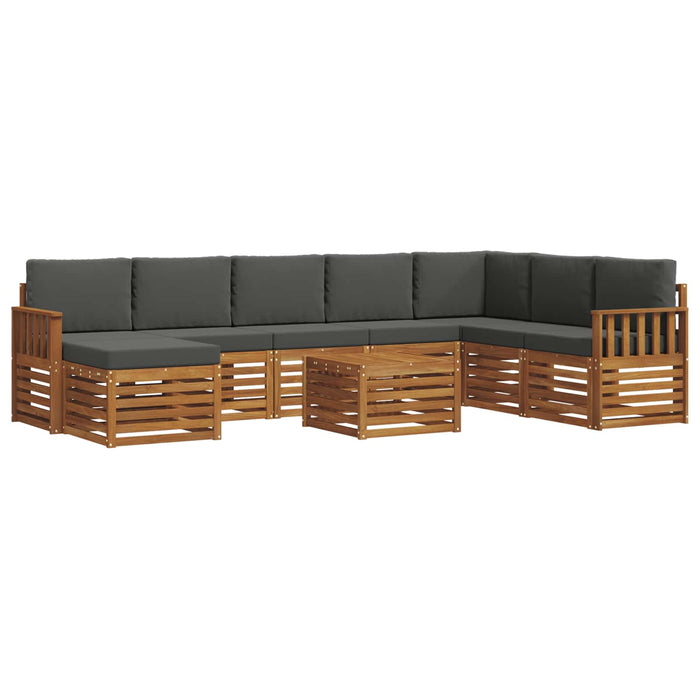 Seturi de canapele cu pernă 9 pcs Natural și Antracit - WALTI WALTI