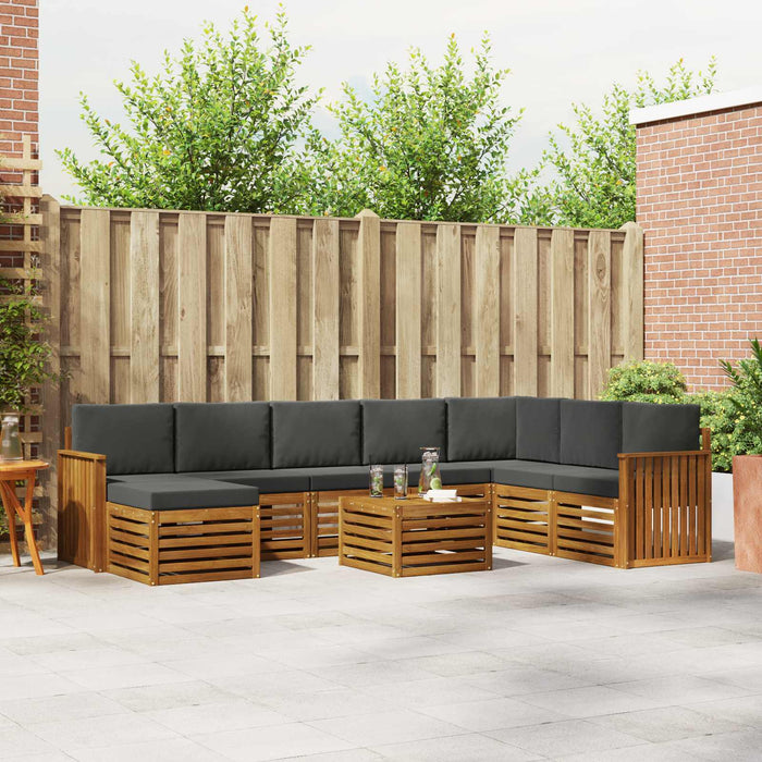 Seturi de canapele cu pernă 9 pcs Natural și Antracit - WALTI WALTI