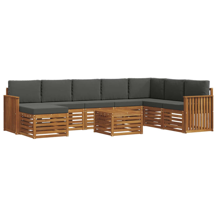 Seturi de canapele cu pernă 9 pcs Natural și Antracit - WALTI WALTI