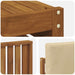 Seturi de canapele 9 pcs Natural și Bej Lemn Solid de Acacia - WALTI WALTI