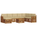 Seturi de canapele 9 pcs Natural și Bej Lemn Solid de Acacia - WALTI WALTI