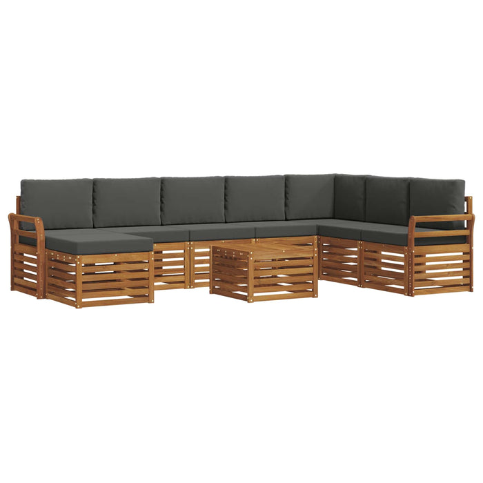 Seturi de canapele cu pernă 9 pcs Natural și Antracit - WALTI WALTI