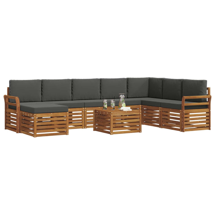 Seturi de canapele cu pernă 9 pcs Natural și Antracit - WALTI WALTI