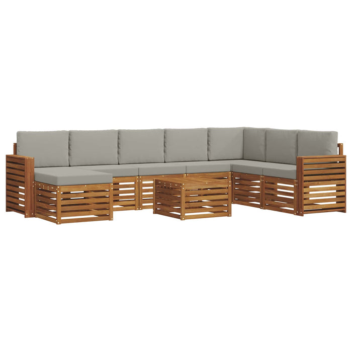 Seturi de canapele cu pernă 9 pcs Gri natural și deschis - WALTI WALTI