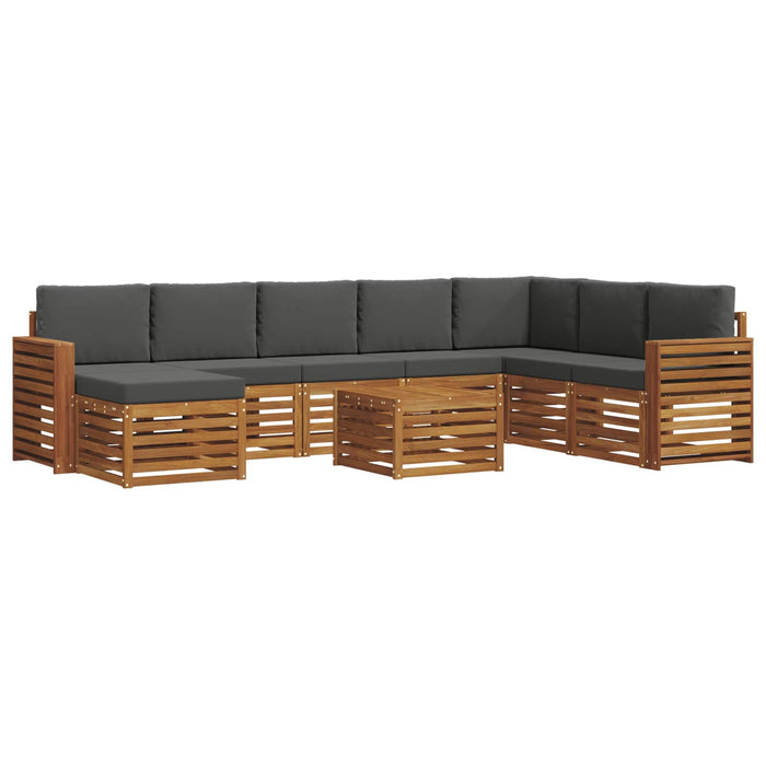 Seturi de canapele cu pernă 9 pcs Natural și Antracit - WALTI WALTI