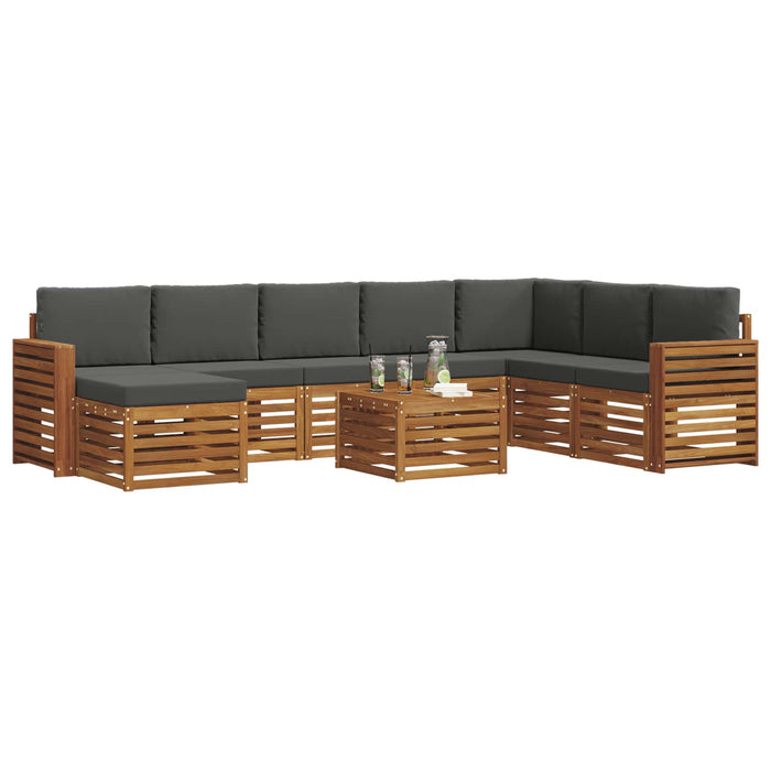 Seturi de canapele cu pernă 9 pcs Natural și Antracit - WALTI WALTI
