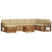 Seturi de canapele 9 pcs Natural și Bej Lemn Solid de Acacia - WALTI WALTI