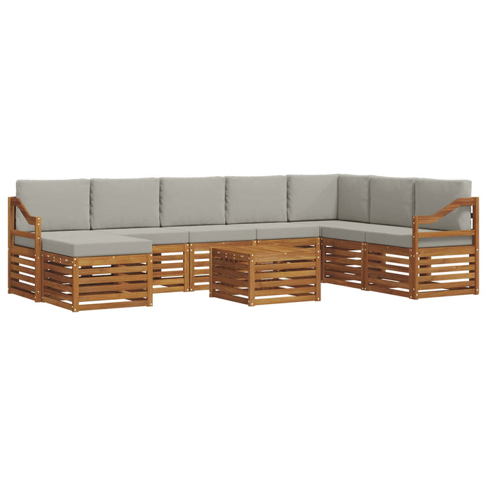 Seturi de canapele cu pernă 9 pcs Gri natural și deschis - WALTI WALTI