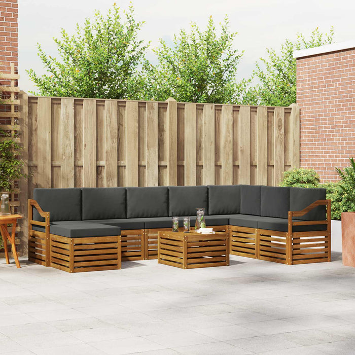 Seturi de canapele cu pernă 9 pcs Natural și Antracit - WALTI WALTI