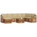 Seturi de canapele 9 pcs Natural și Bej Lemn Solid de Acacia - WALTI WALTI