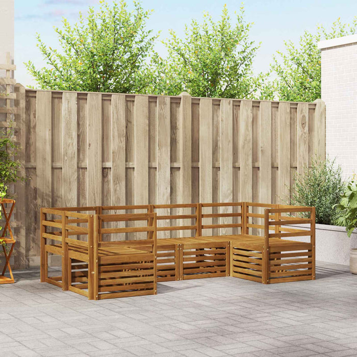 Set de canapele de exterior 6 pcs natural Lemn Solid de Acacia - WALTI WALTI