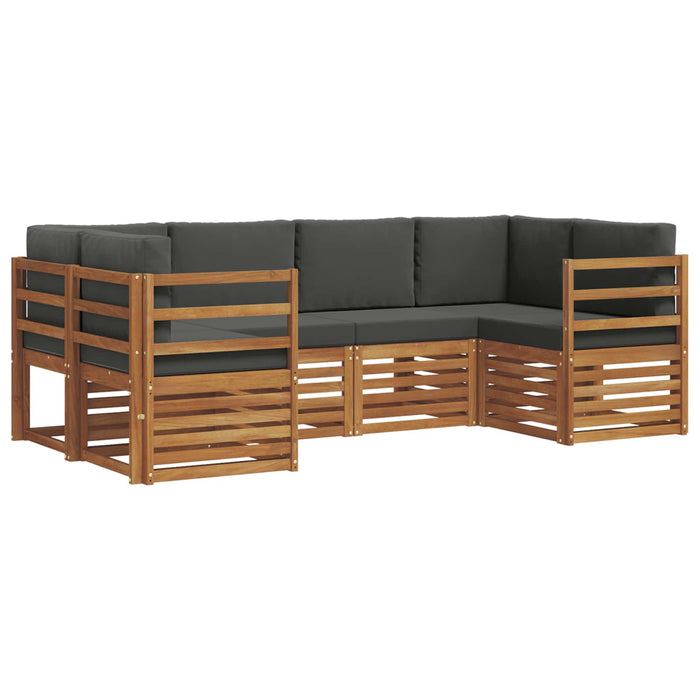 Set de canapele de exterior cu pernă 6 pcs Natural și Antracit - WALTI WALTI