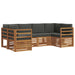Set de canapele de exterior cu pernă 6 pcs Natural și Antracit - WALTI WALTI