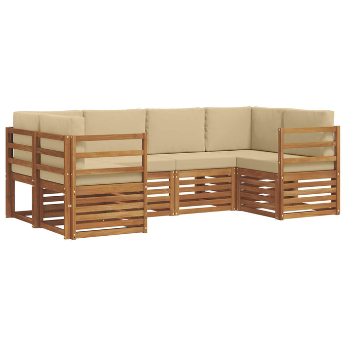 Set de canapele de exterior 6 pcs natural Lemn Solid de Acacia - WALTI WALTI